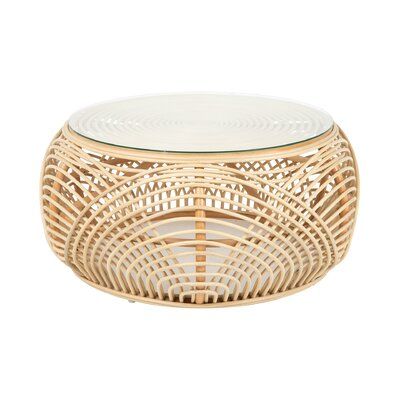 Round Rattan Table